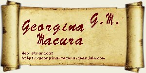 Georgina Macura vizit kartica